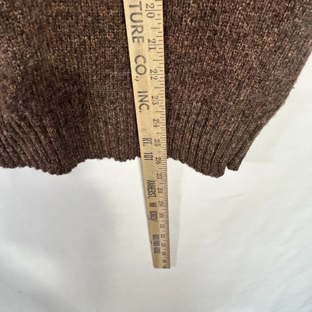 Vintage 80s 90s Cattivo Vest Brown Argyle Shetland Wool Sweater Men Large